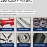 Colle métal sur métal, colle époxy pour réparation de métal, soudure époxy métallique, colle époxy robuste, adhésif résistant à la chaleur à haute température – Image 6