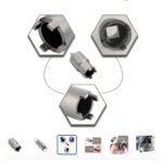 Clé à douille pour le démontage de l'écrou de blocage d'embrayage de moto – Image 2