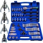 Kit d'extracteurs de pignons 8 en 1, extracteur de poulies à roulements 3", 4", 6" et 8", acier Cr-V bleu