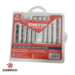 kit de embouts et mèches 16 pièces EMTOP