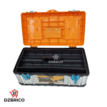 Boîte à outils en acier inoxydable trempé taille grande- 470×210×220 mm – Image 2