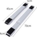 Base de machine à laver réglable avec capacité de charge de 300 kg et roues de verrouillage – Image 4