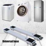 Base de machine à laver réglable avec capacité de charge de 300 kg et roues de verrouillage