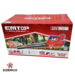 Souffleur à batterie 20V  Moteur brushless avec 1 chargeur + 2 batteries 4.0Ah + Gant picots PVC EMTOP – Image 4