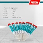 Jeu de Tournevis 18 Pièces Chrome Vanadium - Pointe Magnétisée - TOTAL – Image 3