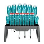 Jeu de Tournevis 18 Pièces Chrome Vanadium - Pointe Magnétisée - TOTAL