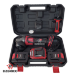 Meuleuse d'angle 115mm sans fil, 2 batteries 20V 4.0Ah, moteur  brushless WORCRAFT