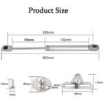 Vérin Hydraulique10kg, Verin Meuble avec Vis, Verin de Coffre Convient pour Armoires Armoires Armoires Porte Casiers – Image 2